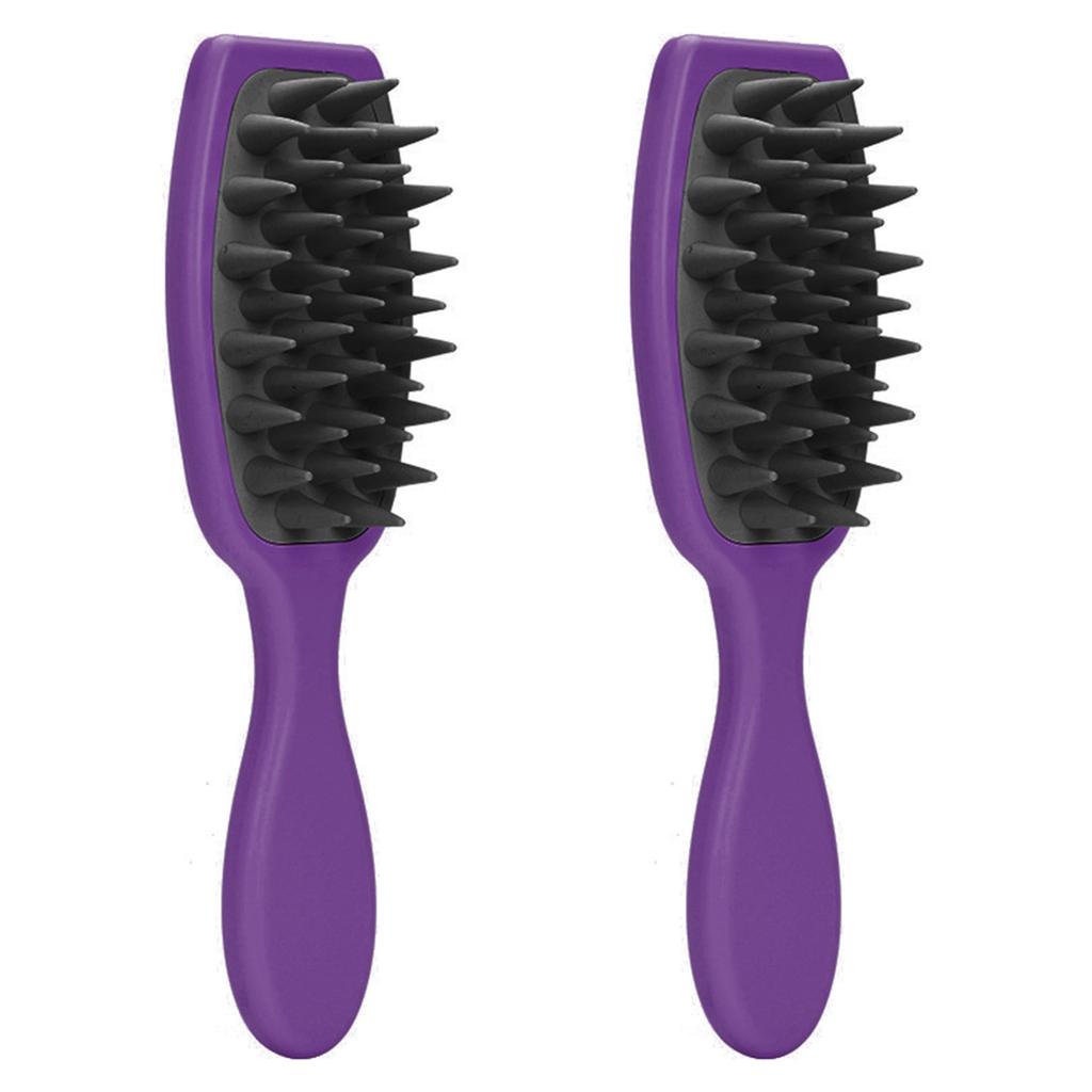 2PCS Handheld Hair Wash Brush Scalp Care Massager Waterproof Design for Deep Cleansing and Stimulating Scalp Refreshment
