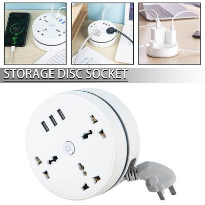 Nový Universal Power Strip 3 Socket 3 USB Multi Power Strip Plug Extension