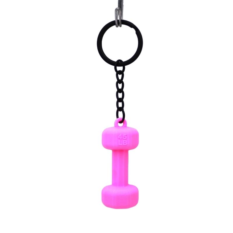 Car Keychain for Women Girls Cute Keychain Bag Charms Fitness Dumbbell Keychain Accessories for Backpacks,Wallets Purse