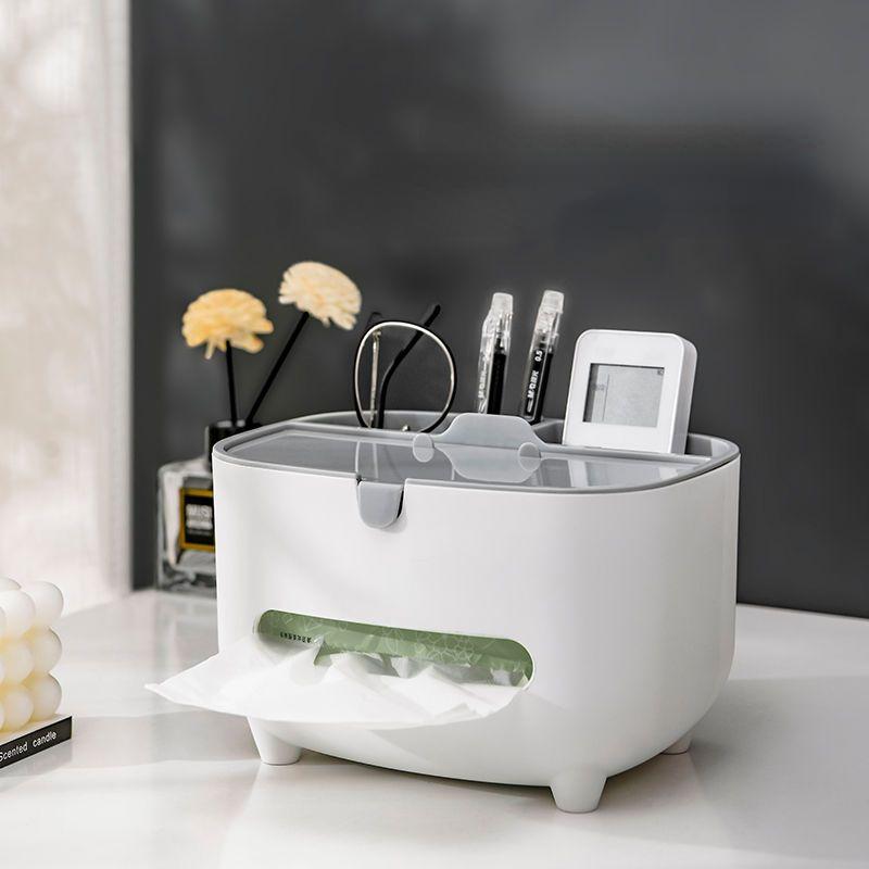 

Коробка для салфеток для хранения в гостиной Домашняя гостиная Журнальный столик Многофункциональный Разное Дистанционное управление Организация хранения Стол Ящик для хранения белый