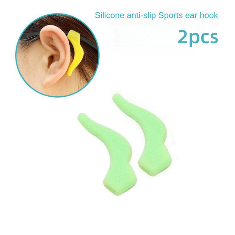 1pair Glasses Slip Resistant Sleeve Silicone Ear Hook Ear Fixing Bracket For Lens Frame Anti Drop Ear Clip Eyeware Accessories