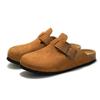 Unisex Cork Toe Cap Sandals Frosted Beach Wear for Autumn Winter Comfortable Outdoor