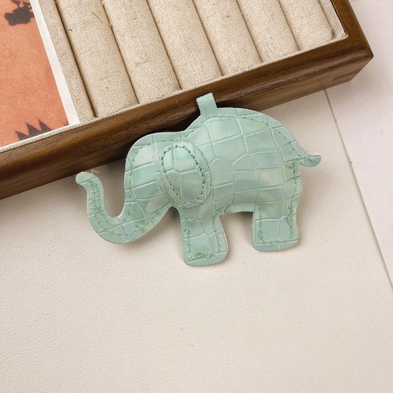 Pu Leather Elephant Charms Diy Keychains Necklaces Accessories Cute Pendants