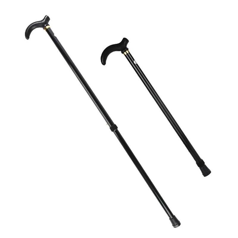 Bastone da passeggio regolabile Stampella antiscivolo stabile a 2 sezioni Bastone da trekking per uomo anziano