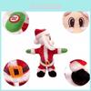 Festliches tanzendes Weihnachtsmann-Spielzeug mit fröhlicher Musik und lebhaftem rotem Stoffdesign