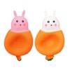 Adorable Rabbit Shaped Carrot Stress Ball Set Of 4 Soft Squeeze Sensory Toy Rabbit Carrot Squeeze Toy Desk Accessories
