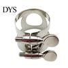 Clarinet Mouthpiece Woodwinds Instrument Ligature with Adjustable Screws High-quality Rustproof Polished Surface B Flat Silver