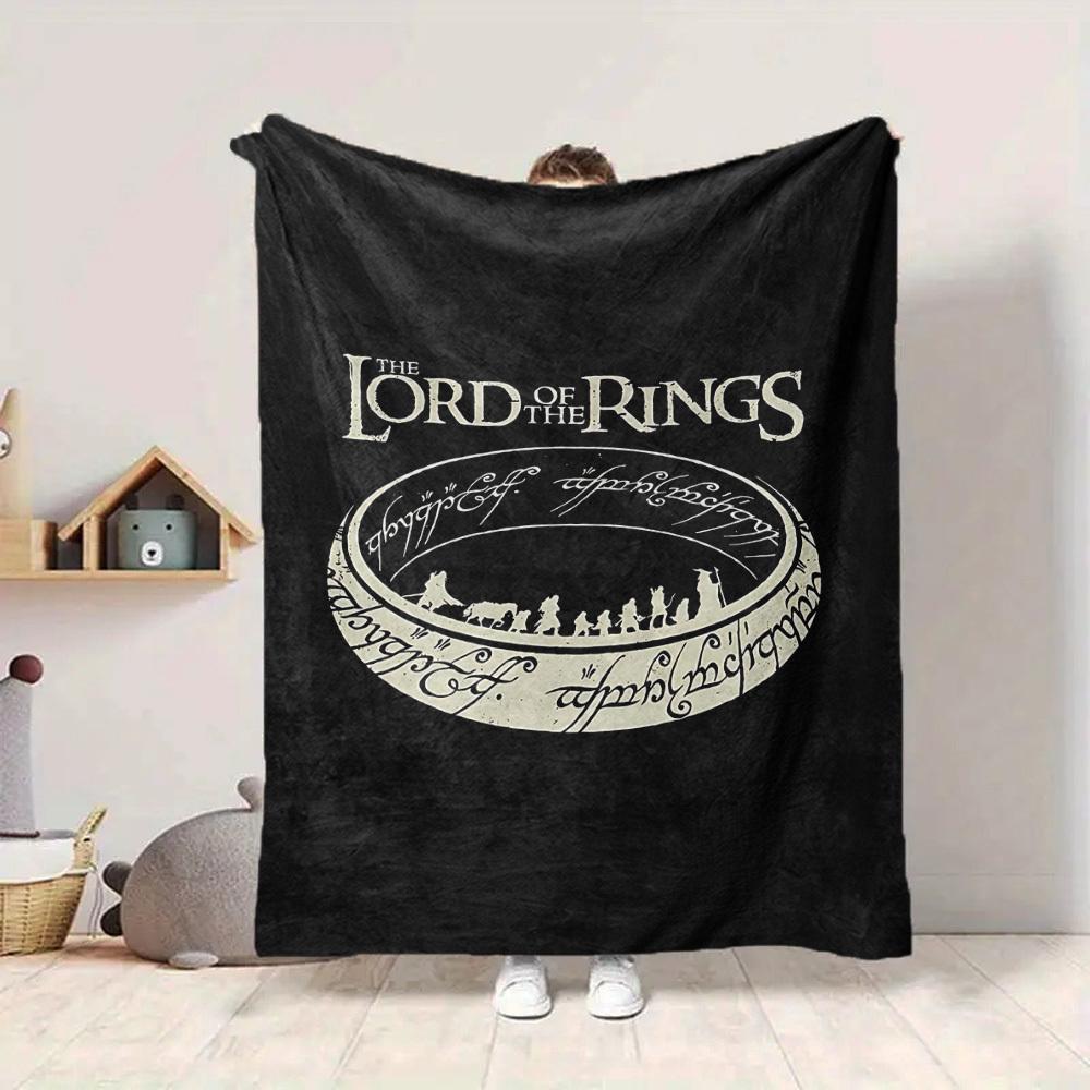 1pc Lord of the Rings Blanket Lightweight Flannel Throw For Sofa, Bed, Travel, Camping, Livingroom, Office, Couch, Chair, And Bed