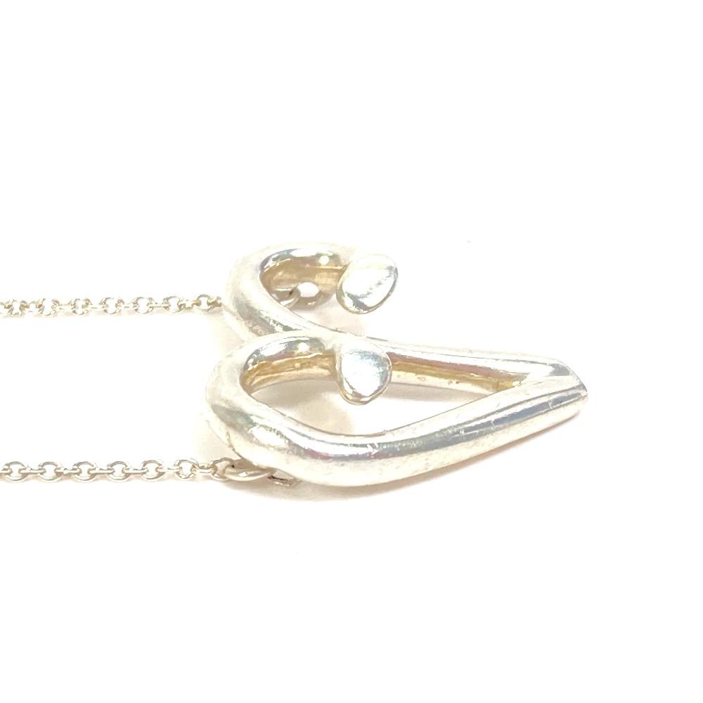 TIFFANY&Co. Initial V Paloma Picasso Accessory Pendant Top Necklace SV925 Silver