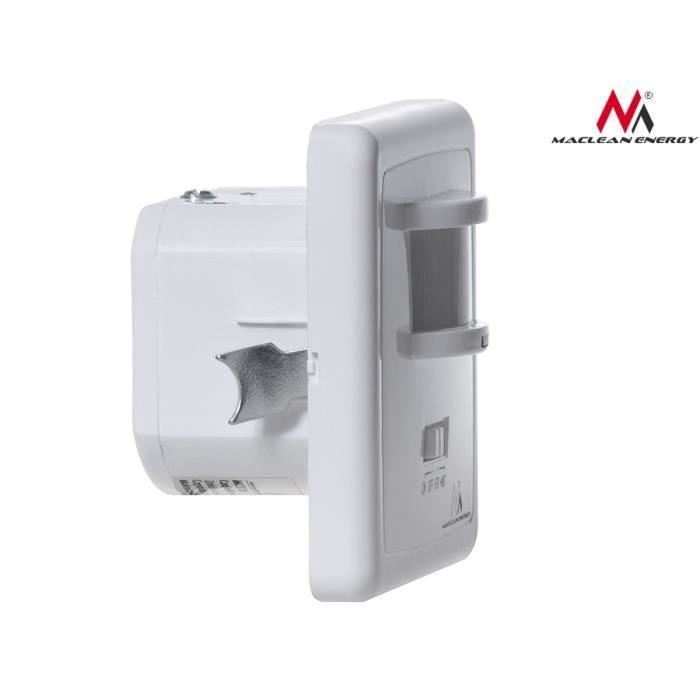 Capteur de mouvement PIR - MCE18 - Infrarouge - Angle de détection 160° - 4 modes de fonctionnement - IP20