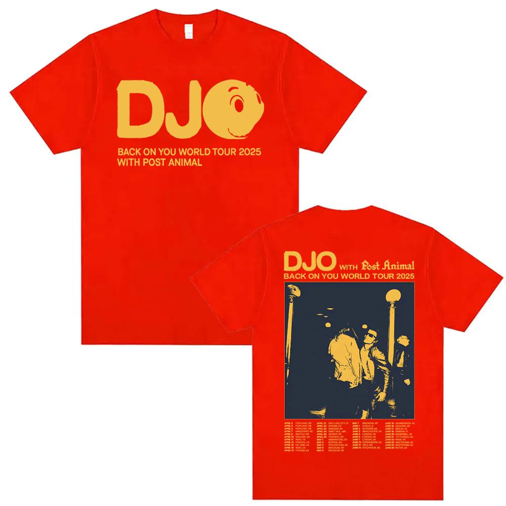 

Djo Back on You World Tour Graphic Tshirts Unisex Women Clothing Fashion High Street Tshirt Casual Cotton Oversized Y2K Top S