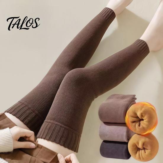 Warmth Locking Legging Socks Thickened Over-the-knee Leg Warmers for Women, Soft Thermal Sleeves, Outdoor Cold Protection Leggings Anti-slip Long Knee
