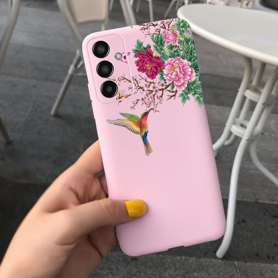 For Cover Samsung Galaxy A04s SM-A047F Bumper Fundas Milk Cow Butterfly Phone Case Soft Back Cover For Samsung A04s Bumper Capa