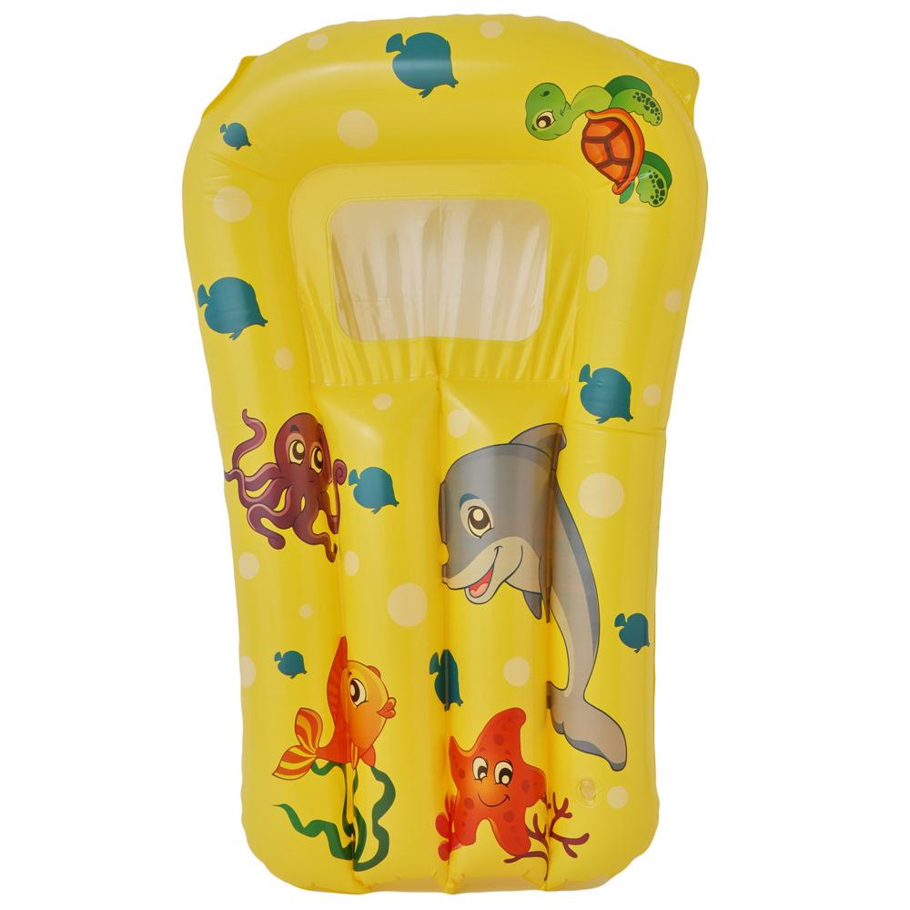 

Мультяшный узор Детская надувная плавающая дренажная водная игрушка Плавательный круг жёлтый