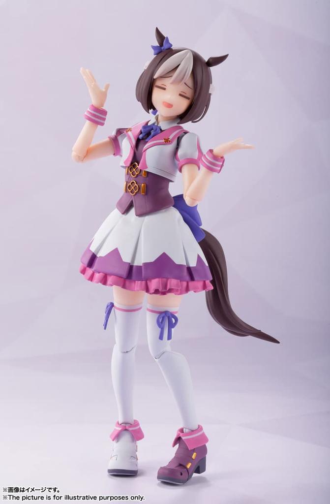 TAMASHII NATIONS Uma Musume Pretty Derby Special Week 130mm Malt Bevegelig Figur S.H.Figuarts Ca. PVC og ABS