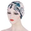 Floral Twist Leopard Print Headscarf Hat