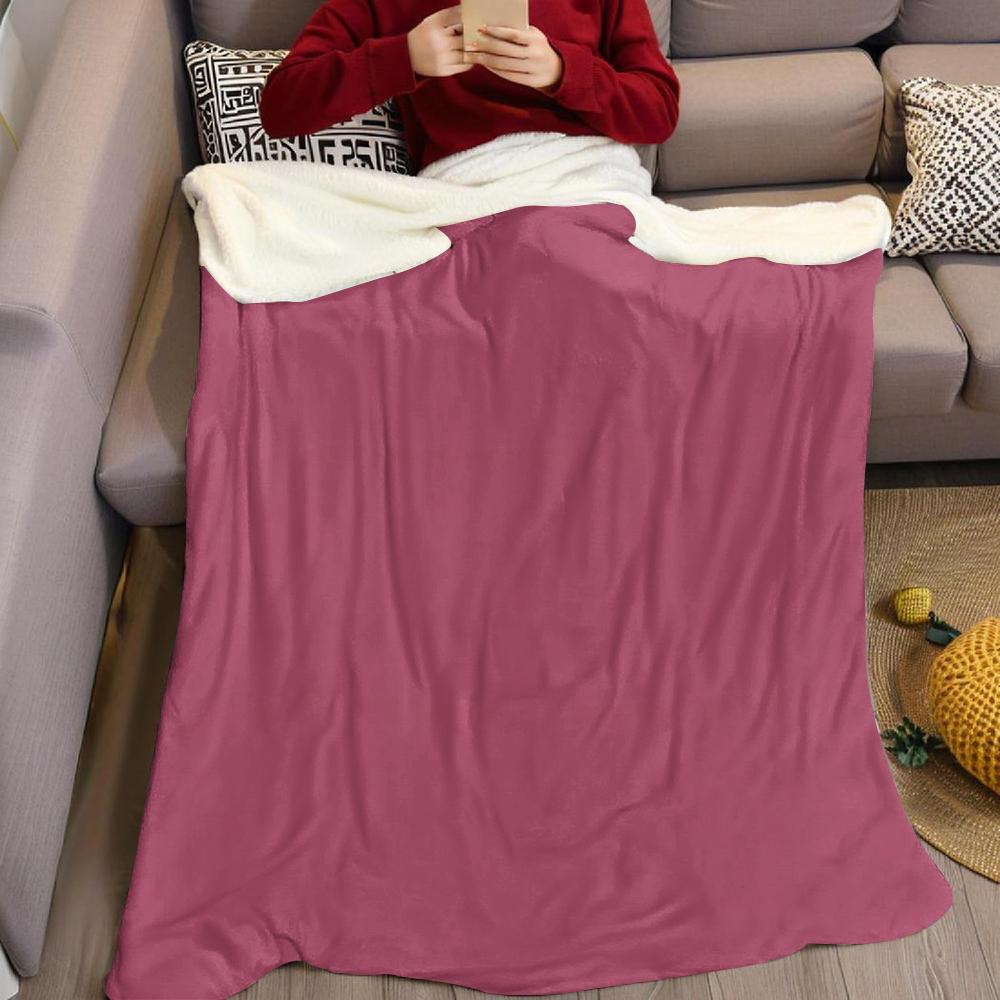 Dusty Mauve Flannel Blanket Warm Soft Halloween Christmas Couch Warm Cozy Decorative Decor Gift for All Season