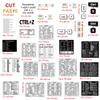 30Pcs Windows Adobe Poshop Quick Reference Keyboard Guide Shortcut Sticker
