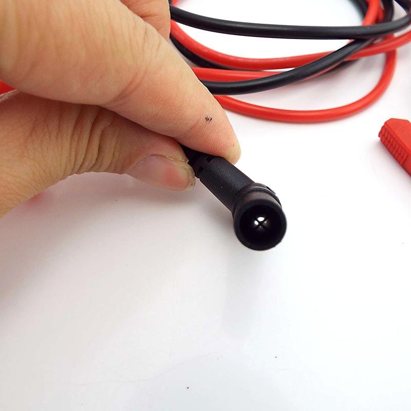 Multimeter Measure Connector Probe Dual Head 20A Alligator Crocodile Clip To 4Mm Banana Plug Test Lead Cable