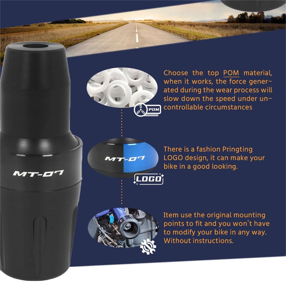 FOR MT07 Tracer Tracer 700/GT 7 FZ07 2014-2023 Frame Slider Crash Protector Motorcycle Accessories Drop Protection Engine Pad (Type Blue)