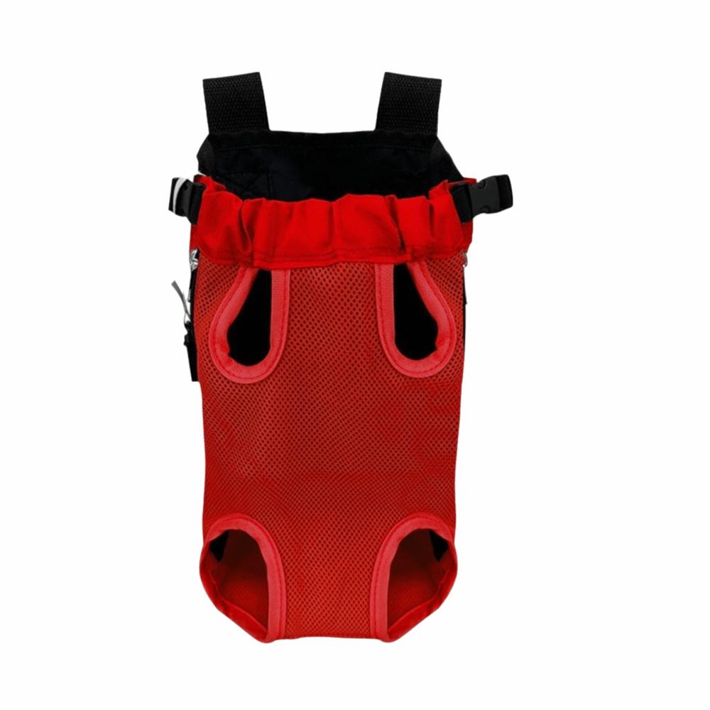 Adjustable Strap Dog Front Carrier Breathable Mesh Pet Carrier Backpack  Outdoor Travel