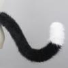 Animal Cosplay Costume Fauxs Furs Wolf Cats Foxes Tail and Cats Ears Headbands Halloween Party Costume Accessories