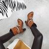 J/Winter New High Heel Thick Heel Round Toe Short Boots European and American Feng Shui Diamond Belt Decorative Women's Boots