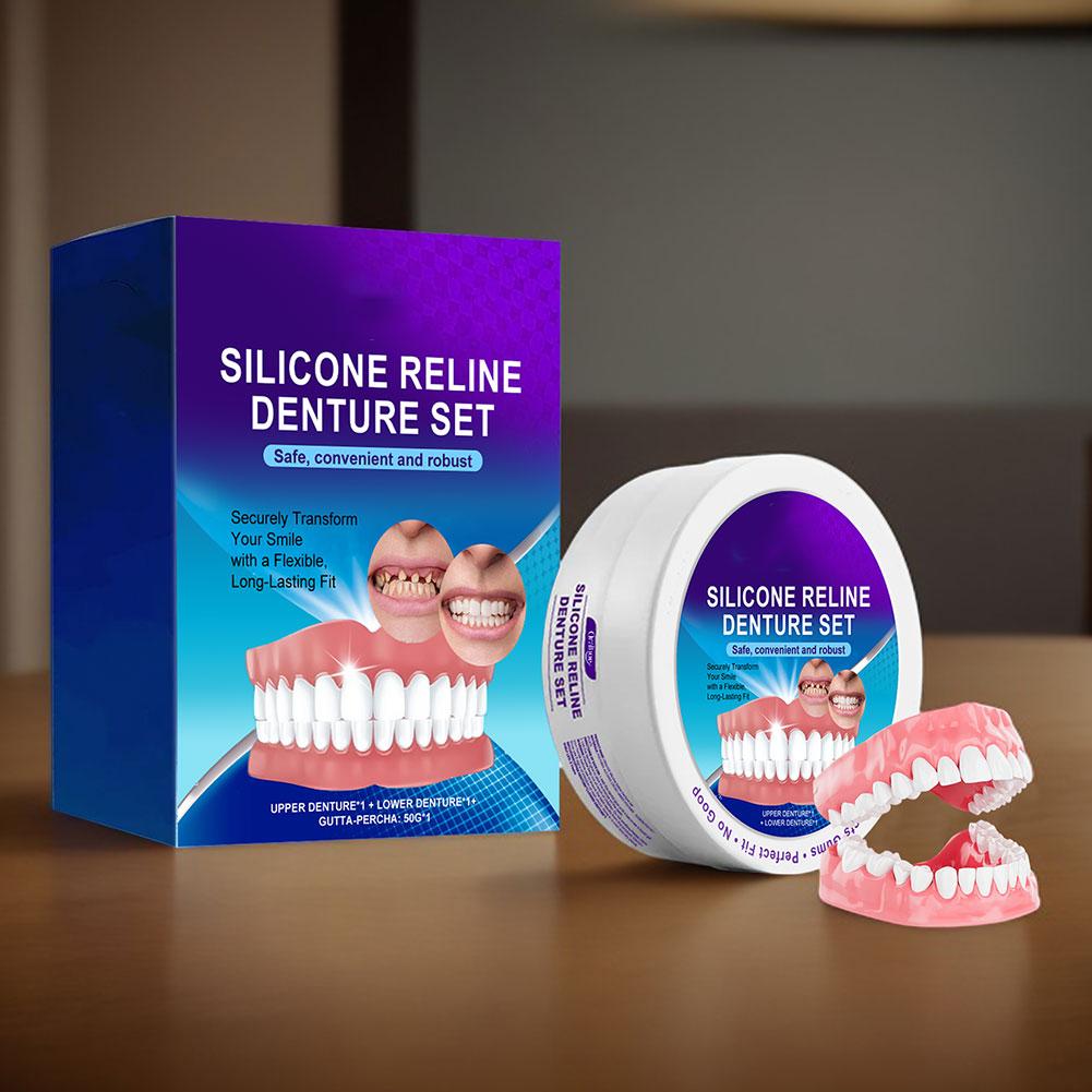 2PCS New Denture Modification Braces Filling Modification Comfortable Orthodontics Denture Modification Kit Adjustable