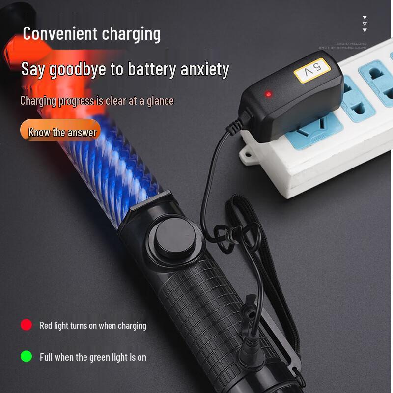 Shenhuo YJ04 Rechargeable Traffic Baton with Red/Blue Flashing & Whistle