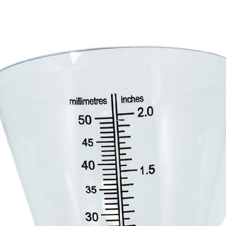 Clear Plastic Cone Rain Gauge Innovative Starter Gardening Plant Growing