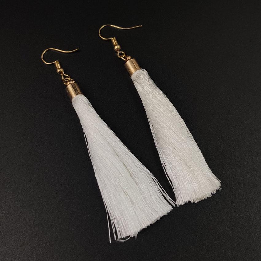 Vintage Red Tassel Earrings: Retro Ethnic Style Chandelier for Women