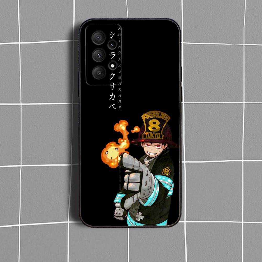 

B-Benimaru F-Fire ForceS Phone Case For Samsung Galaxy A73,31,32,72,41,53,52,71,22,5G,Note,J7,8,9 Soft Black Cover SamsungA53 5G