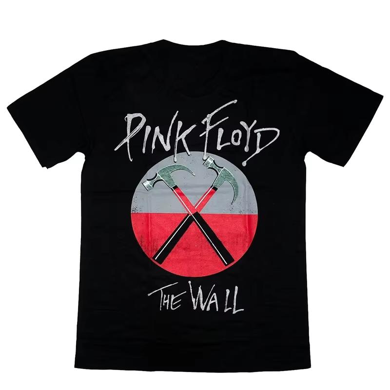 Pánské dámské bavlněné tričko s potiskem Pink Floyd, hip hopové, nadrozměrné, s krátkým rukávem, streetwearové topy
