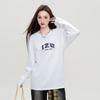 Izzue Women's Letter Print Crewneck Sweatshirt