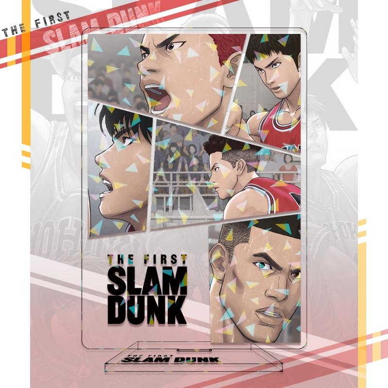 SLAM DUNK Standing Anime Laser Stand Action Figure Doll Sakuragi Hanamichi Kaede Rukawa Model Plate Holder Desk Decor Fan Gift