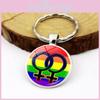 Chaveiro Arco-Íris Colorido Orgulho Gay Novidade Presente para Namorado/Namorada Promoção de Negócios Presente Xswx4626-2