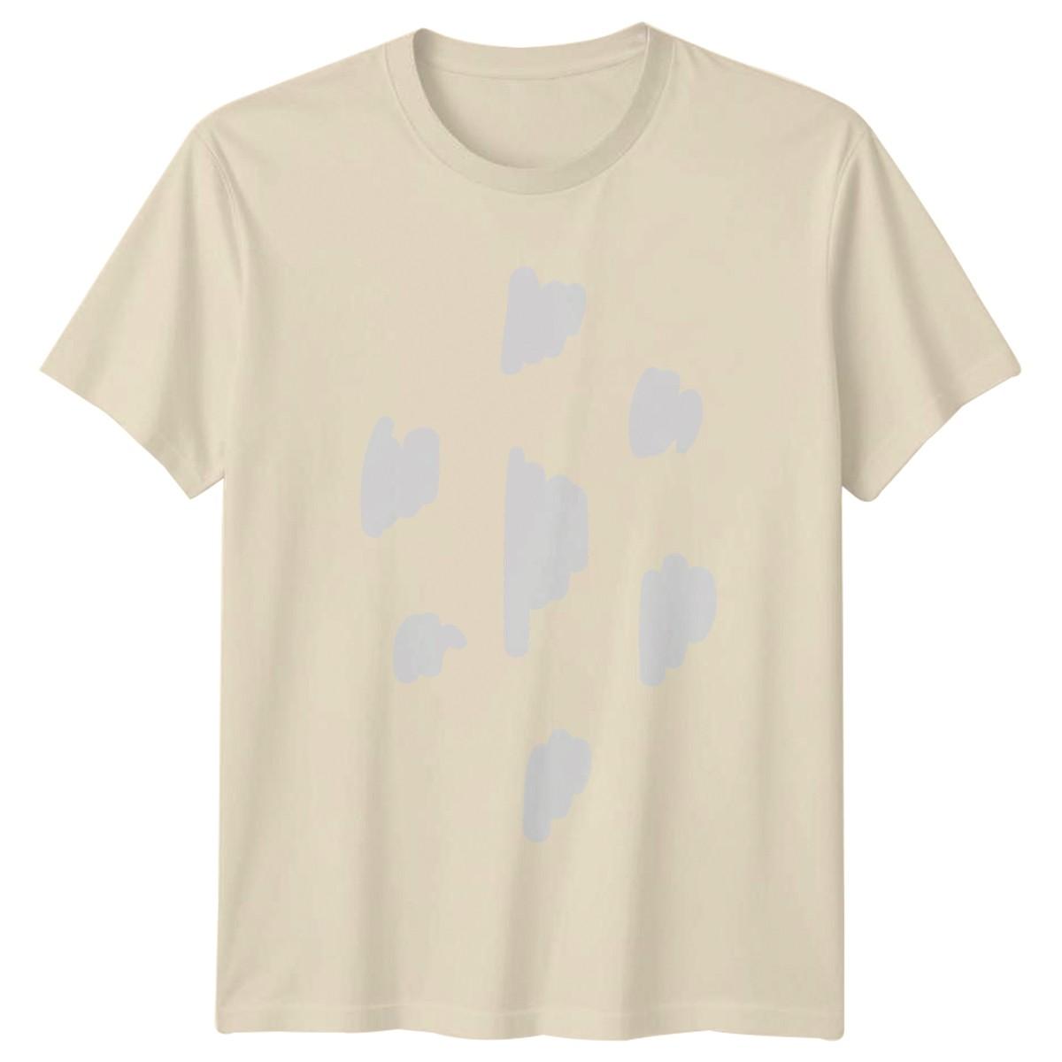 Abstract White Shapes Pattern T-Shirt Abstract Pattern Art Design Birthday Gift L