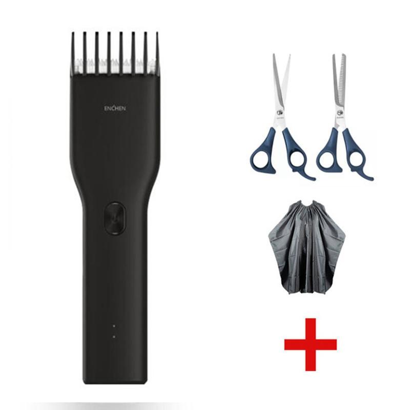 Xiaomi ENCHEN Boost Tragbarer elektrischer USB-Haarschneider mit zwei Geschwindigkeiten, Keramikschneider, schnelles Aufladen der Haare