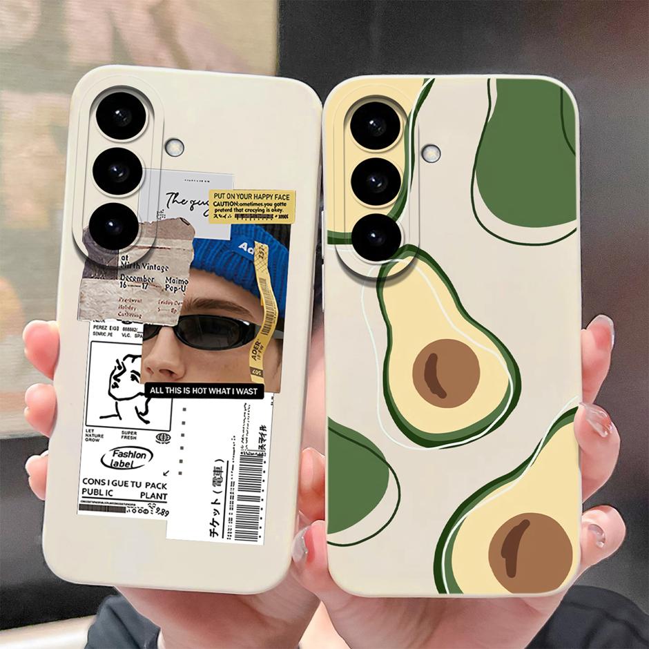 For Samsung Galaxy S26 Plus Ultra Case Pretty Sweet Girls Liquid Silicone Bumper Cover For SamsungS26 Ultra GalaxyS26Plus Fundas