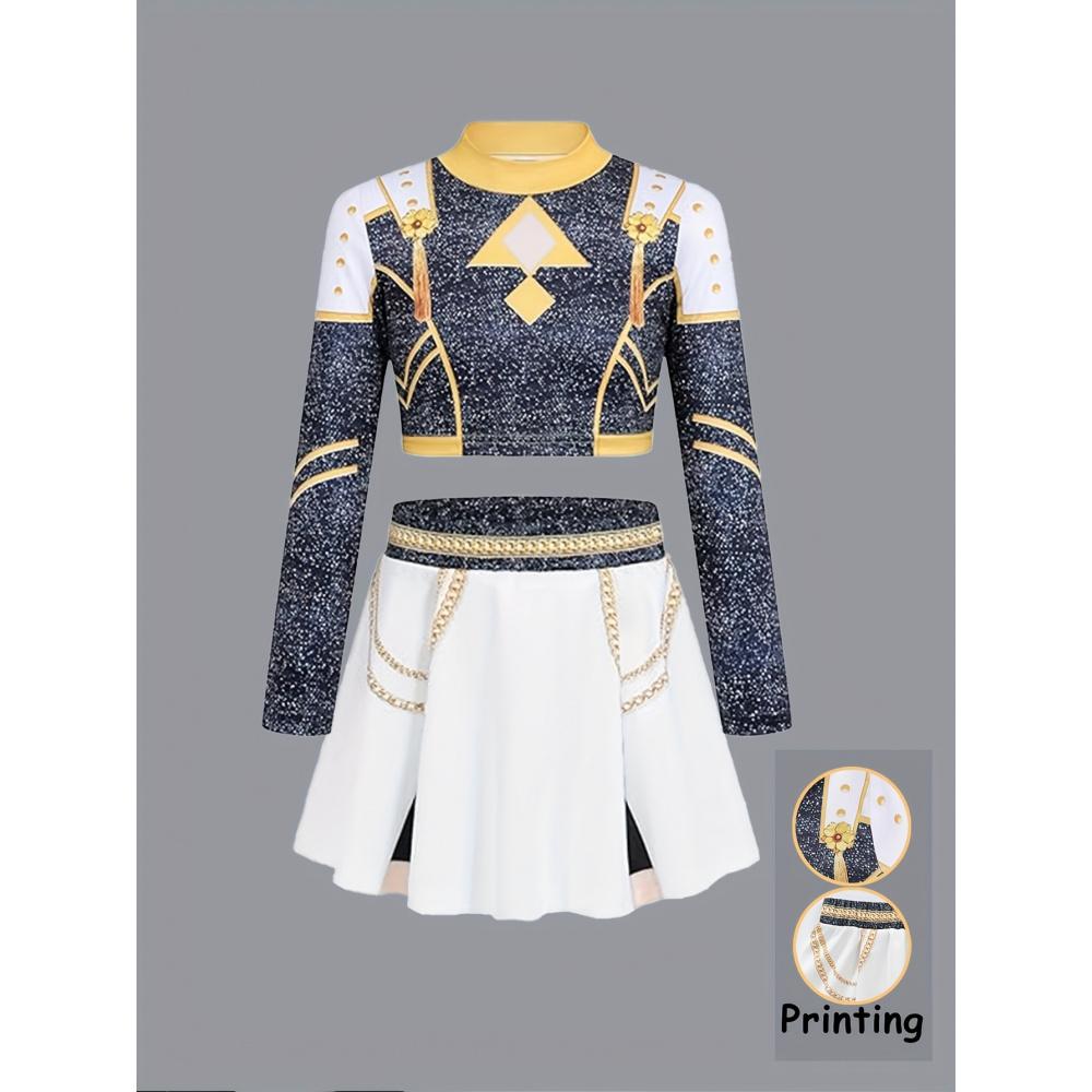 Demon Slayer K-POP Star Cosplay Set Zoey Rumi Children's Popular Merchandise Performance Costume Two-Piece Set