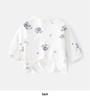 Newborn Boneless Pure Cotton Velcro Half-Back Pajamas - Spring/Autumn Style Baby Top