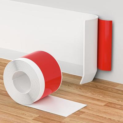 Self-Adhesive Waist Line Wallpaper PVC Skirting Line Home Decor Baseboard Molding Trim Living Room