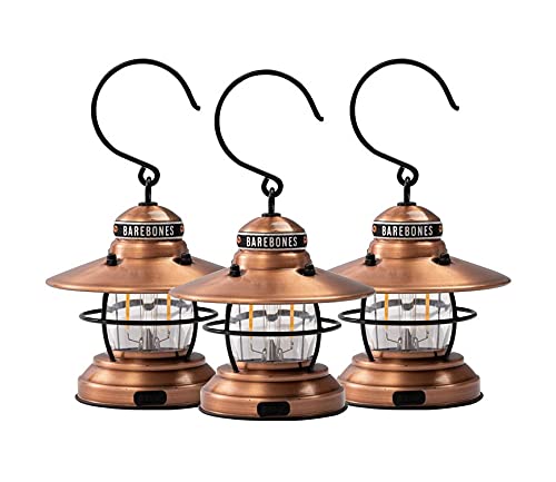 

Barebones Living Мини-фонарь Эдисона Медный, Набор из 3 штук (LIV-278) [Параллельный импорт]