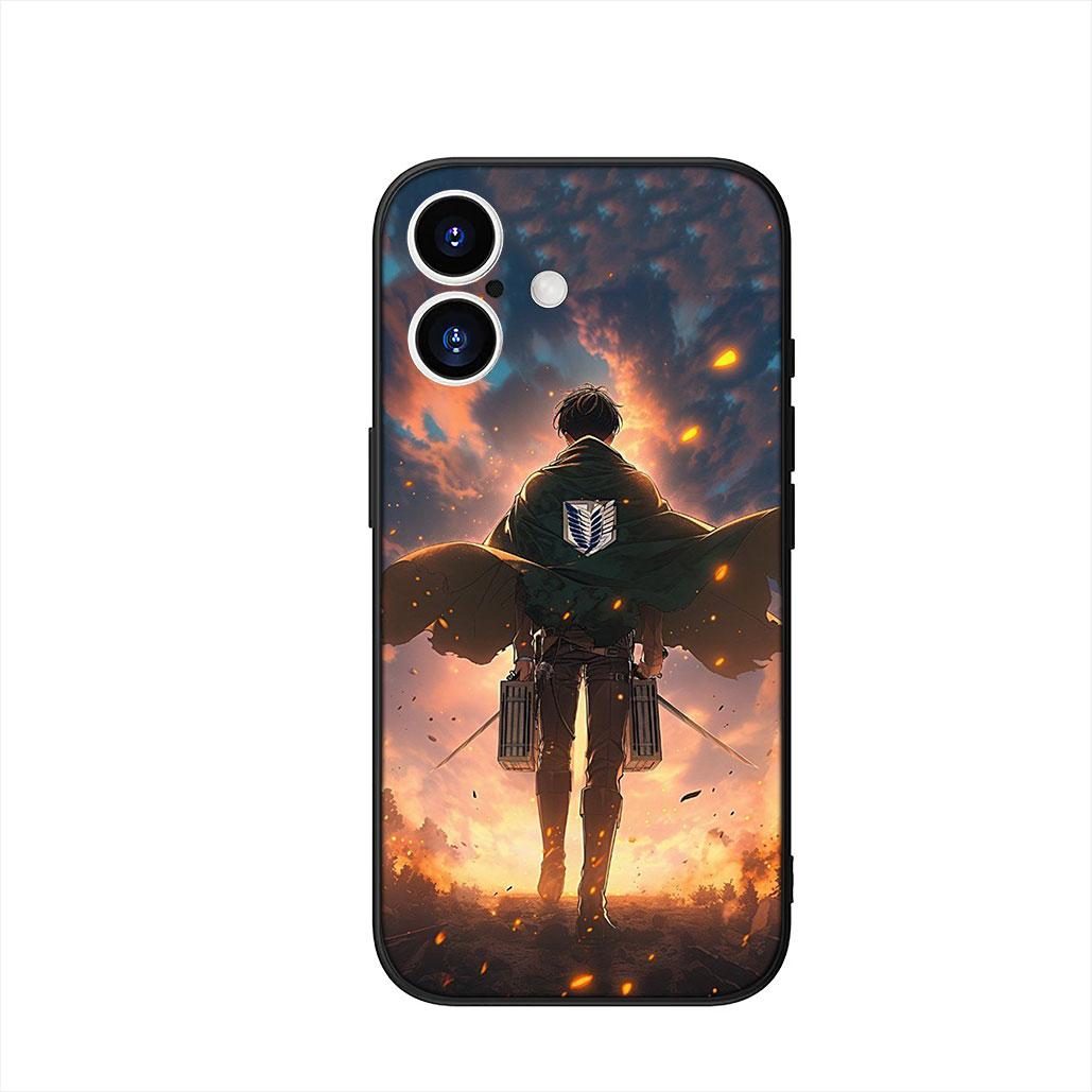 

levi Attacks Jaeger on Titan Eren Cover Phone Case for Apple iPhone 17 16 15 11 Pro XS Max XR 6 7 8 Plus + SE 2020 5 16E iPhone SE 2020