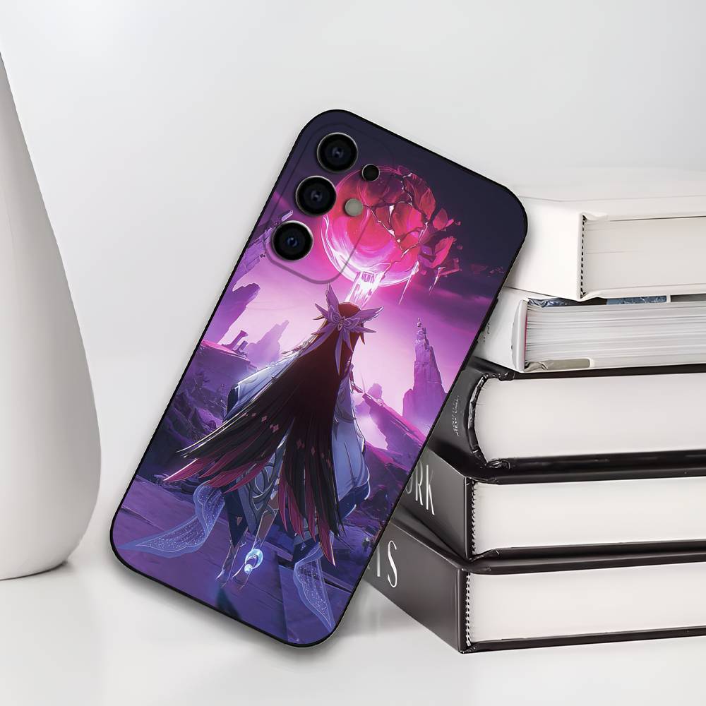 C-Columbina G-Genshin I-Impact Phone Case For Samsung S25,S24,S21,S22,S23,S30,Ultra,S20,Plus,Soft Silicone Black Cover