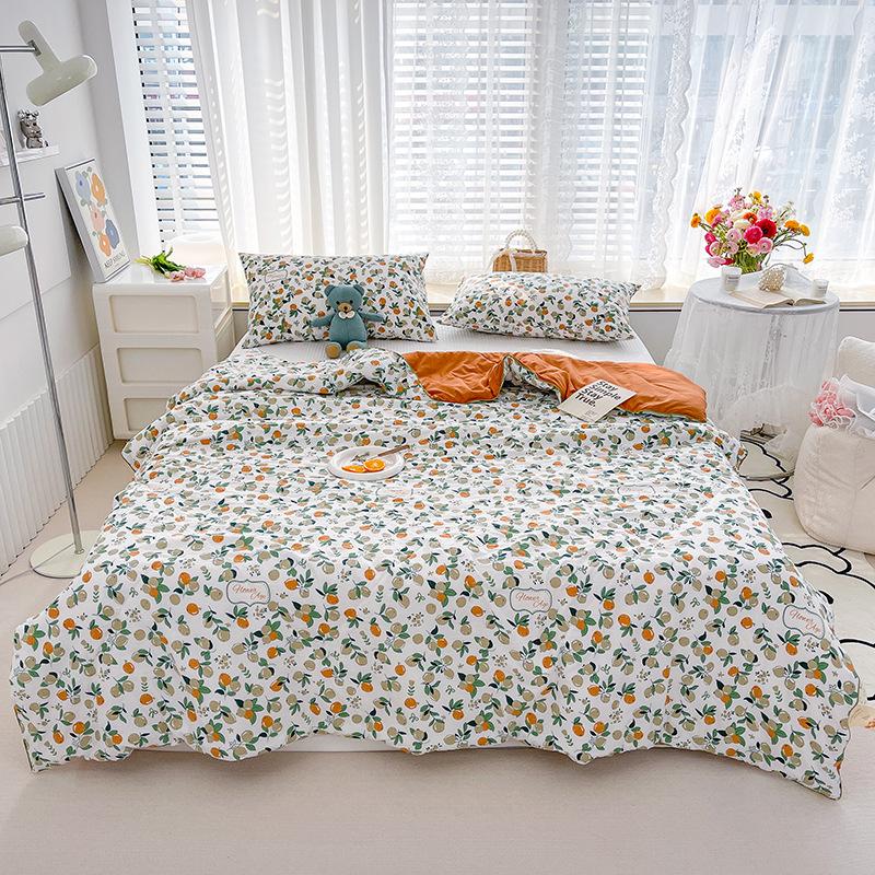 Summer Air Condition Quilt Thin Stripe Lightweight Comforter Full Queen Breathable Sofa Office Bed Travel Quilts Throw Blanket