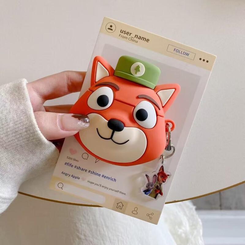 Fumade Cute Cartoon Orange Nick Silicone Case for AirPods 3