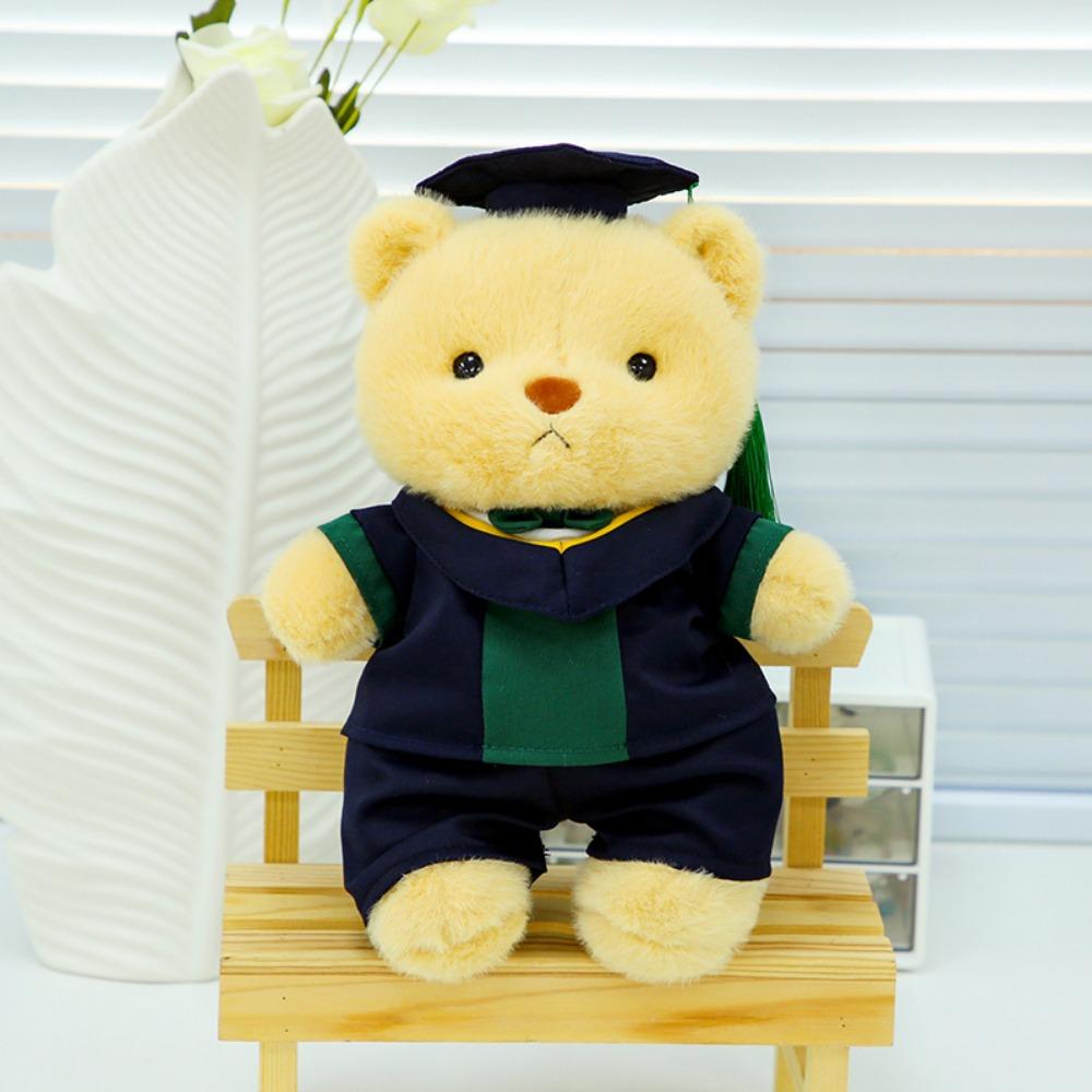 Removable Outerwear Doctor Cap Graduation Bear Doll Sitting Bear Plush Doll  Party Favors