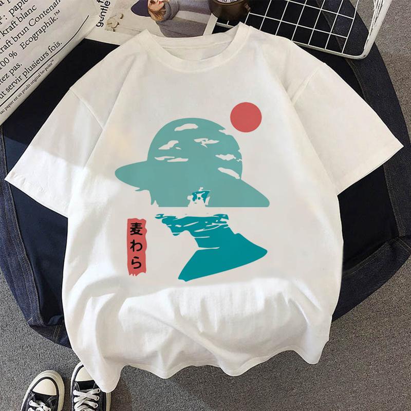Japanese Anime One Piece Luffy T-Shirt Chopper Peripheral Clothes Men Cartoon T-shirt  Fashion Harajuku Ullzang Fashion Unisex Top