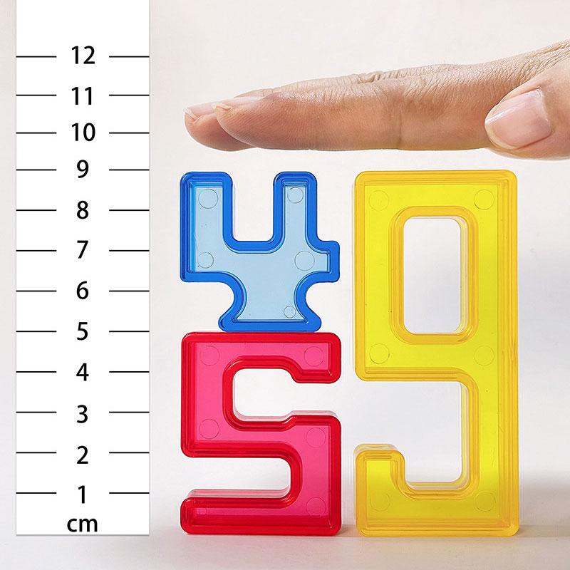 Toddlers Montessori Material Transparent Digital Blocks Light Table Toys Math Operation Stacking Games Open Ended Learning Toys